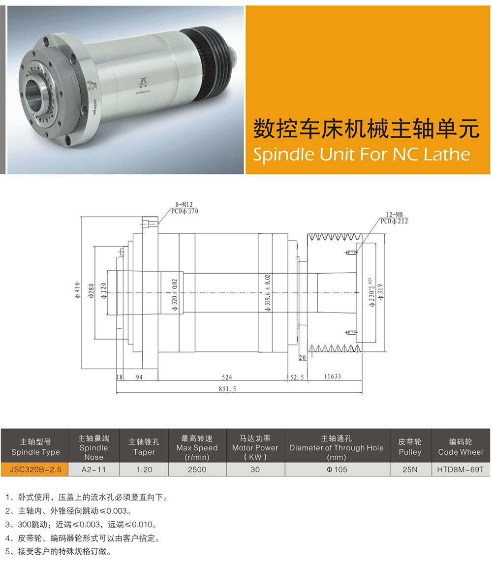 机械主轴选型
